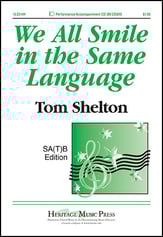 We All Smile in the Same Language SAB choral sheet music cover